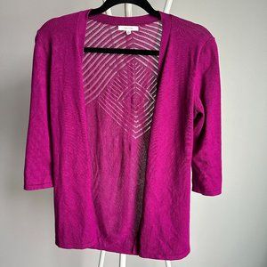 Maurices Purple 3/4 length sleeve sweater with back detail size xs